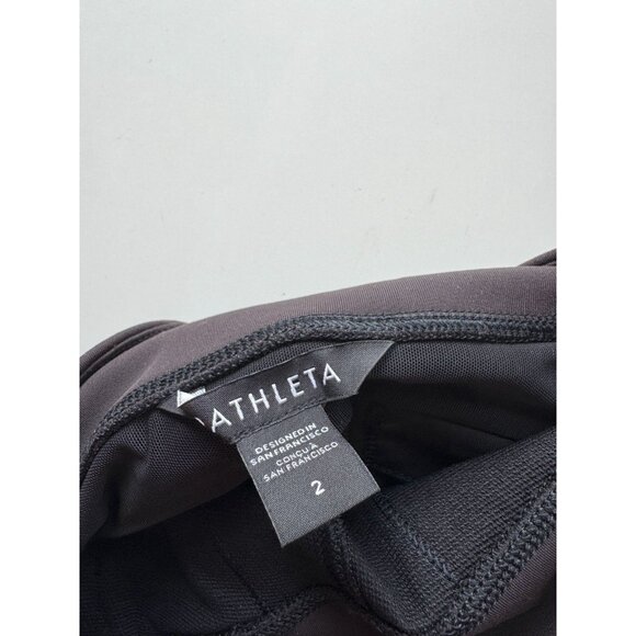 ATHLETA Headland Hybrid Black High Rise Cargo Ankle Leggings, Size 2 - Picture 12 of 15